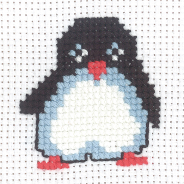 click here to view larger image of My First Kit - Penguin (counted cross stitch kit)