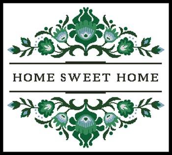 click here to view larger image of Home Sweet Home - Polish Folk Art Design 4 (chart)