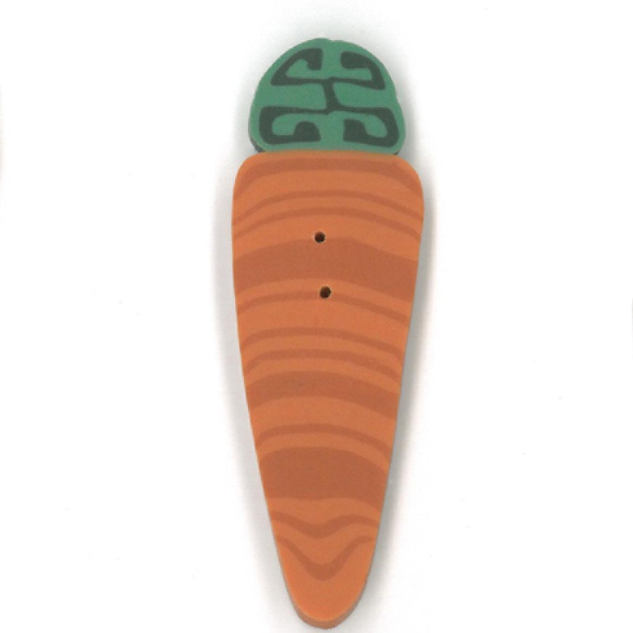 click here to view larger image of Carrot Button - Large (buttons)