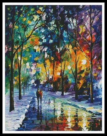 click here to view larger image of Night Colors - Large design  (Leonid Afremov) (chart)