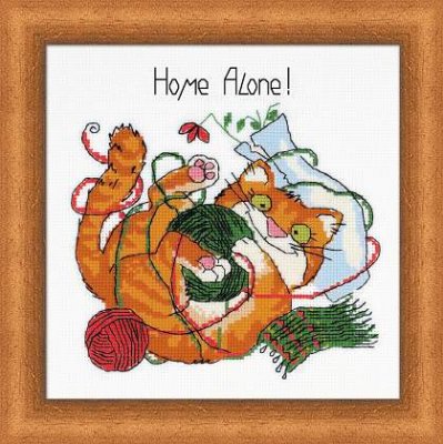 click here to view larger image of Cat At Home (counted cross stitch kit)