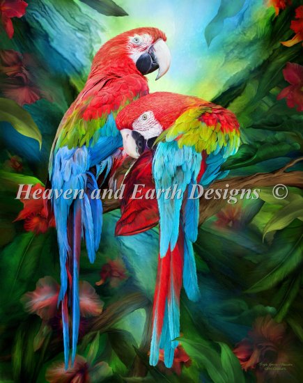click here to view larger image of Tropic Spirit Macaws (chart)