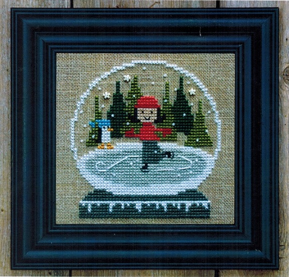 click here to view larger image of Ice Skating Globe (counted cross stitch kit)