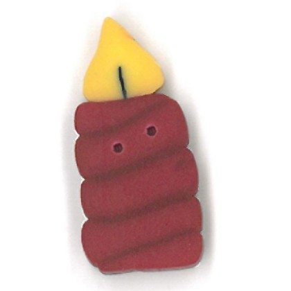 click here to view larger image of Red Candle Button (buttons)