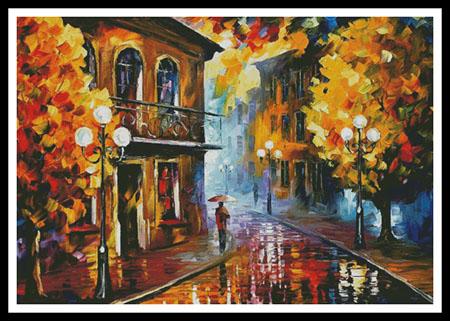 click here to view larger image of Fall Rain 2 - Large  (Leonid Afremov) (chart)