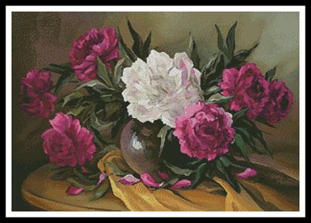 click here to view larger image of Purple Peonies  (Anca Bulgaru) (chart)