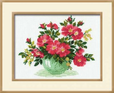 click here to view larger image of Wild Rose (counted cross stitch kit)