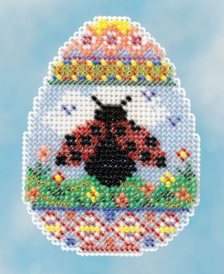 click here to view larger image of Ladybug Egg - Spring Bouquet 2016 (counted cross stitch kit)