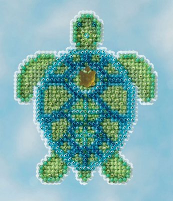click here to view larger image of Sea Turtle - Spring Bouquet 2016 (counted cross stitch kit)