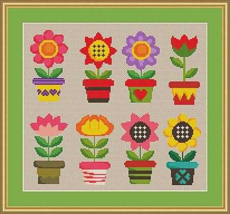 click here to view larger image of Fun Flowers (color graphs) (chart)