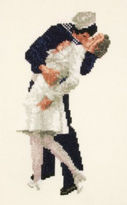 click here to view larger image of Kiss, The (counted cross stitch kit)