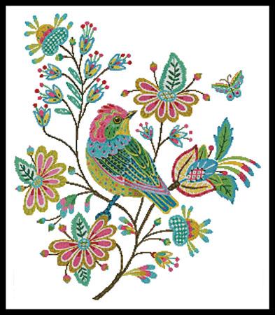 click here to view larger image of Stitchbird Titmouse  (Anne Mortimer) (chart)