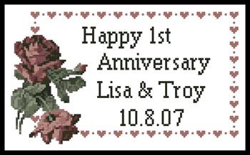 click here to view larger image of Anniversary Sampler (chart)