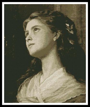 click here to view larger image of Portrait Young Girl  (Sophie Anderson) (chart)
