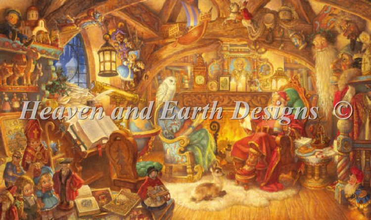 click here to view larger image of Supersized Saint Nicholas In His Study (chart)
