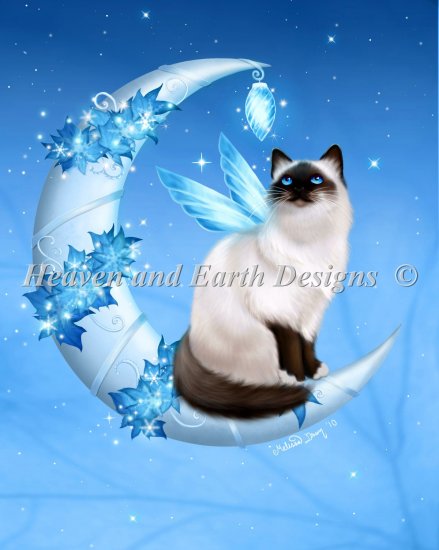 click here to view larger image of Mini Winter Moon Cat (chart)