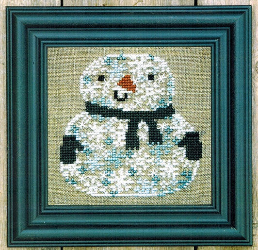click here to view larger image of Snowman of Snowflakes (counted cross stitch kit)