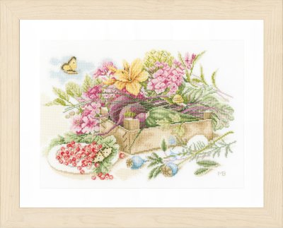 click here to view larger image of In The Garden (counted cross stitch kit)