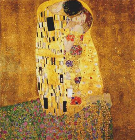 click here to view larger image of Kiss, The  (Gustav Klimt) (chart)