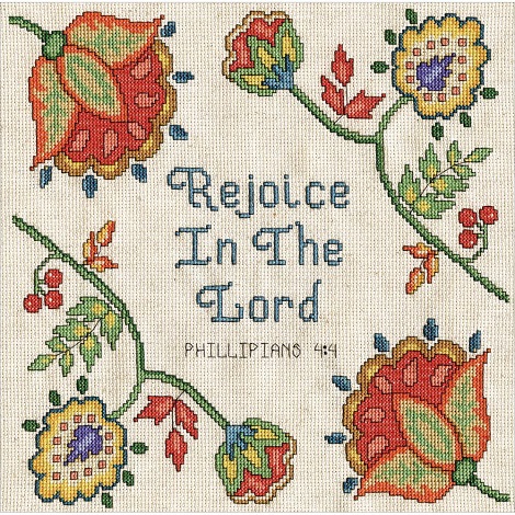 click here to view larger image of Rejoice (counted cross stitch kit)