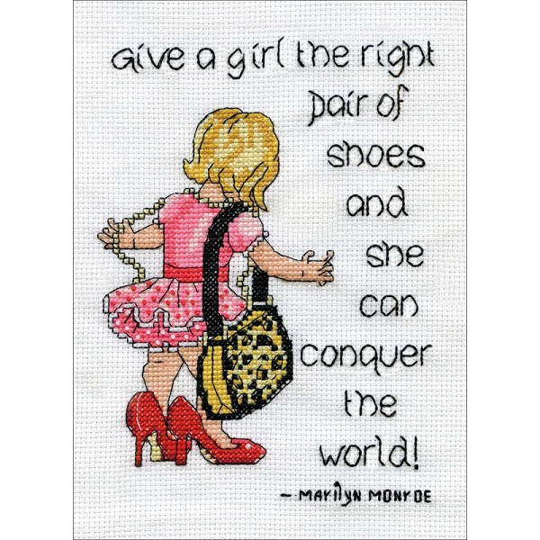 click here to view larger image of Shoes (counted cross stitch kit)