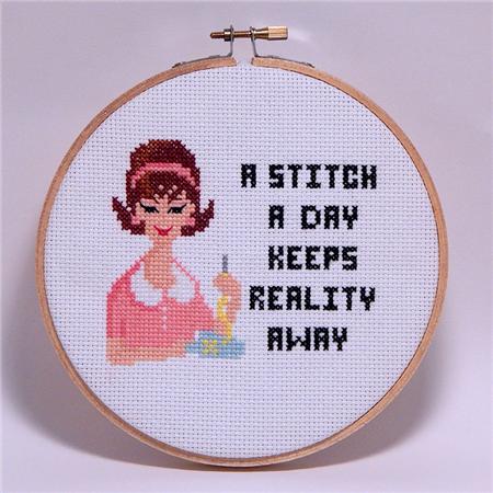 click here to view larger image of Sassy Lady - A Stitch A Day (chart)