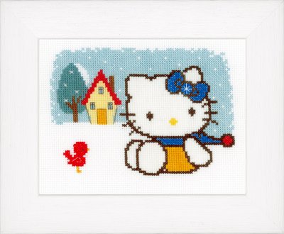 click here to view larger image of Hello Kitty Winter (counted cross stitch kit)