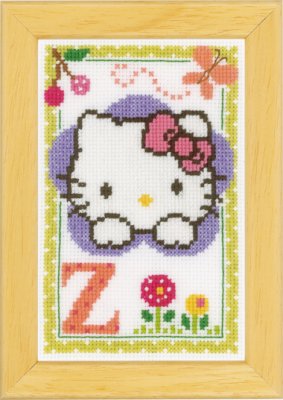 click here to view larger image of Hello Kitty - Letter Z (counted cross stitch kit)