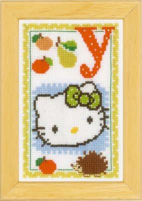 click here to view larger image of Hello Kitty - Letter Y (counted cross stitch kit)
