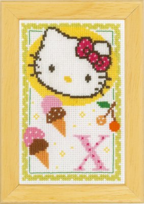 click here to view larger image of Hello Kitty - Letter X (counted cross stitch kit)