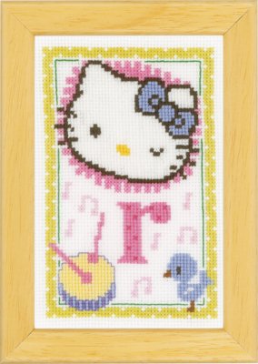 click here to view larger image of Hello Kitty - Letter R (counted cross stitch kit)