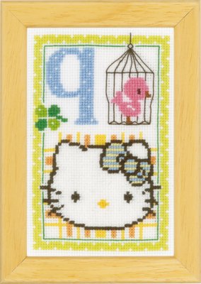 click here to view larger image of Hello Kitty - Letter Q (counted cross stitch kit)