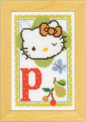 click here to view larger image of Hello Kitty - Letter P (counted cross stitch kit)