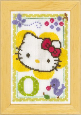 click here to view larger image of Hello Kitty - Letter O (counted cross stitch kit)