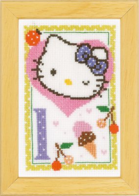 click here to view larger image of Hello Kitty - Letter L (counted cross stitch kit)