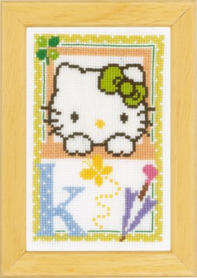 click here to view larger image of Hello Kitty - Letter K (counted cross stitch kit)