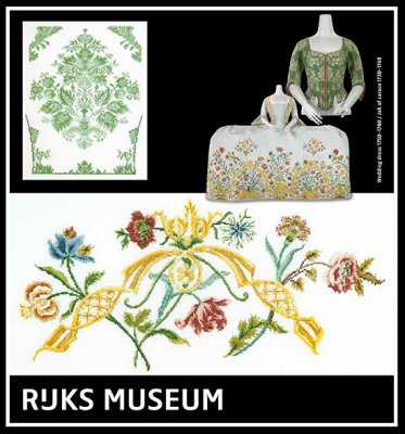 click here to view larger image of Wedding Dress (2 Designs) - Rijks Museum Catwalk (counted cross stitch kit)
