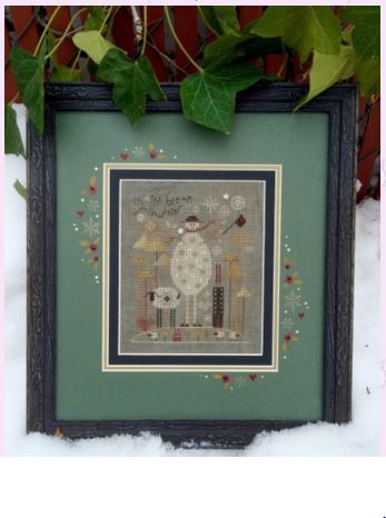 click here to view larger image of Slate Snowman (counted cross stitch kit)