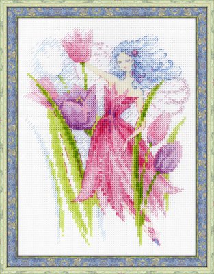 click here to view larger image of Spring Breeze Fairy (counted cross stitch kit)