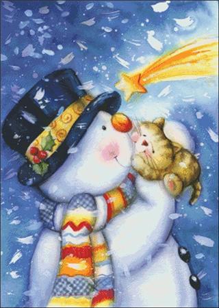 click here to view larger image of Snowman Kisses (chart)