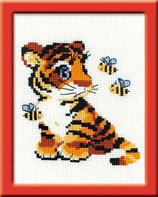 click here to view larger image of Stripies (counted cross stitch kit)