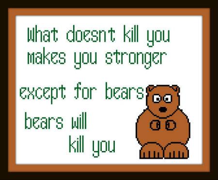 click here to view larger image of Bears Will Kill You (chart)