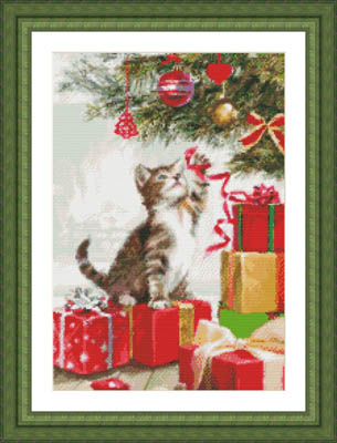 click here to view larger image of Kitten With Ribbon ()
