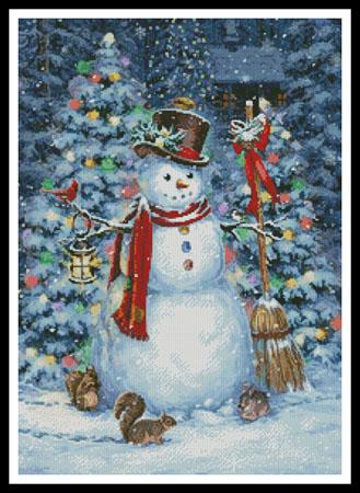 click here to view larger image of Woodland Snowman (Liz Dillon) (chart)