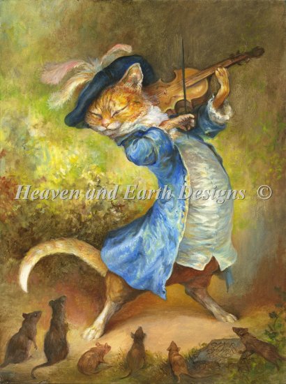 click here to view larger image of Mini Cat With Fiddle (chart)