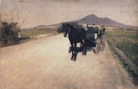 click here to view larger image of Road In Naples, A  (Gustave Caillebotte) (chart)