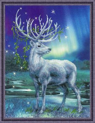 click here to view larger image of White Stag (counted cross stitch kit)