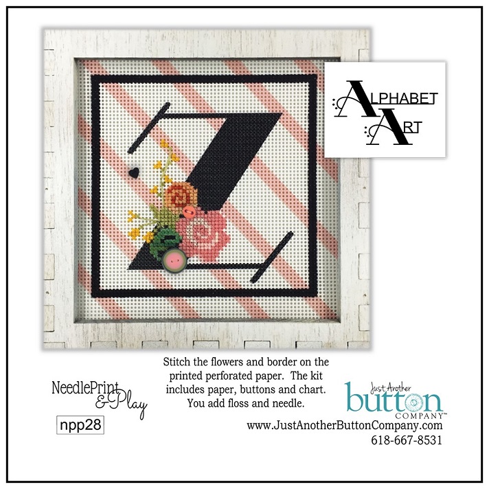click here to view larger image of Alphabet Z (counted cross stitch kit)