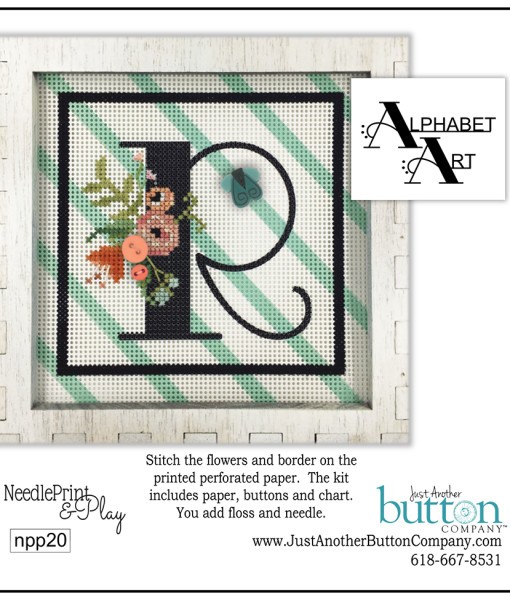 click here to view larger image of Alphabet R (counted cross stitch kit)