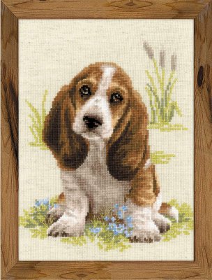click here to view larger image of Basset Hound Puppy (counted cross stitch kit)